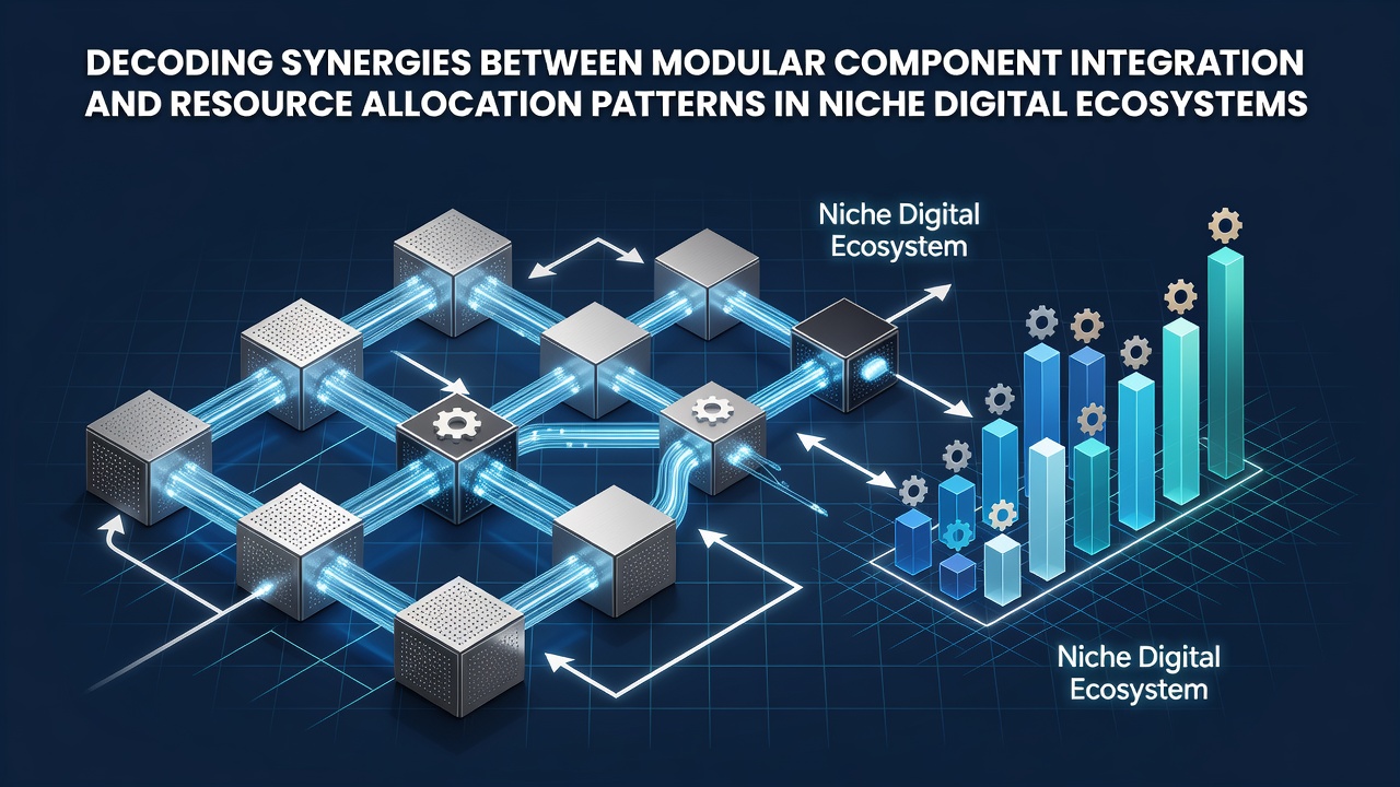 Decoding Synergies Between Modular Component Integration and Resource Allocation Patterns in Niche Digital Ecosystems